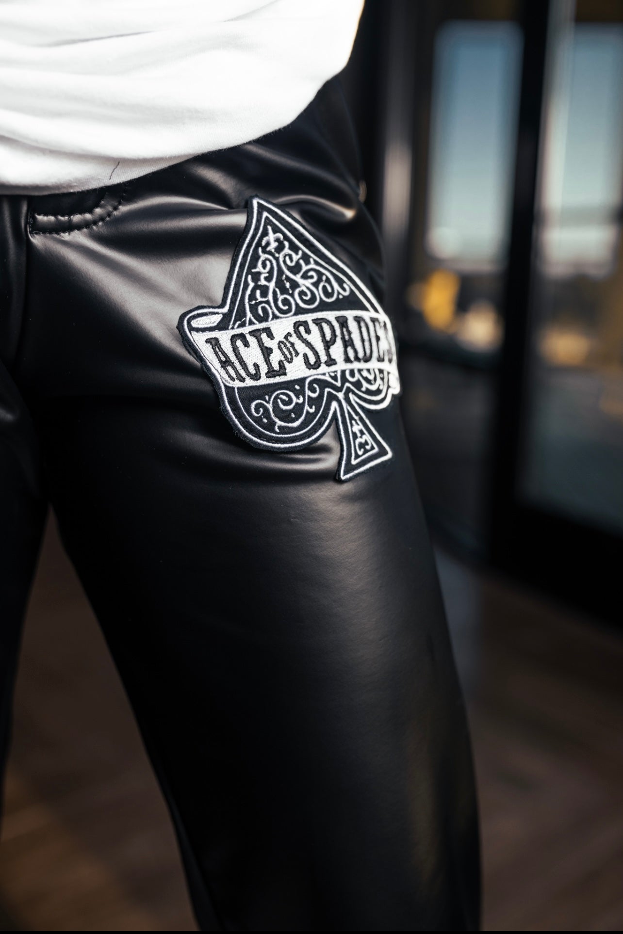 Ace of Spades Leather Pants